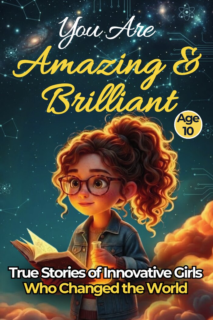 Cover of You Are Amazing & Brilliant: True Stories of Innovative Girls Who Changed the World.